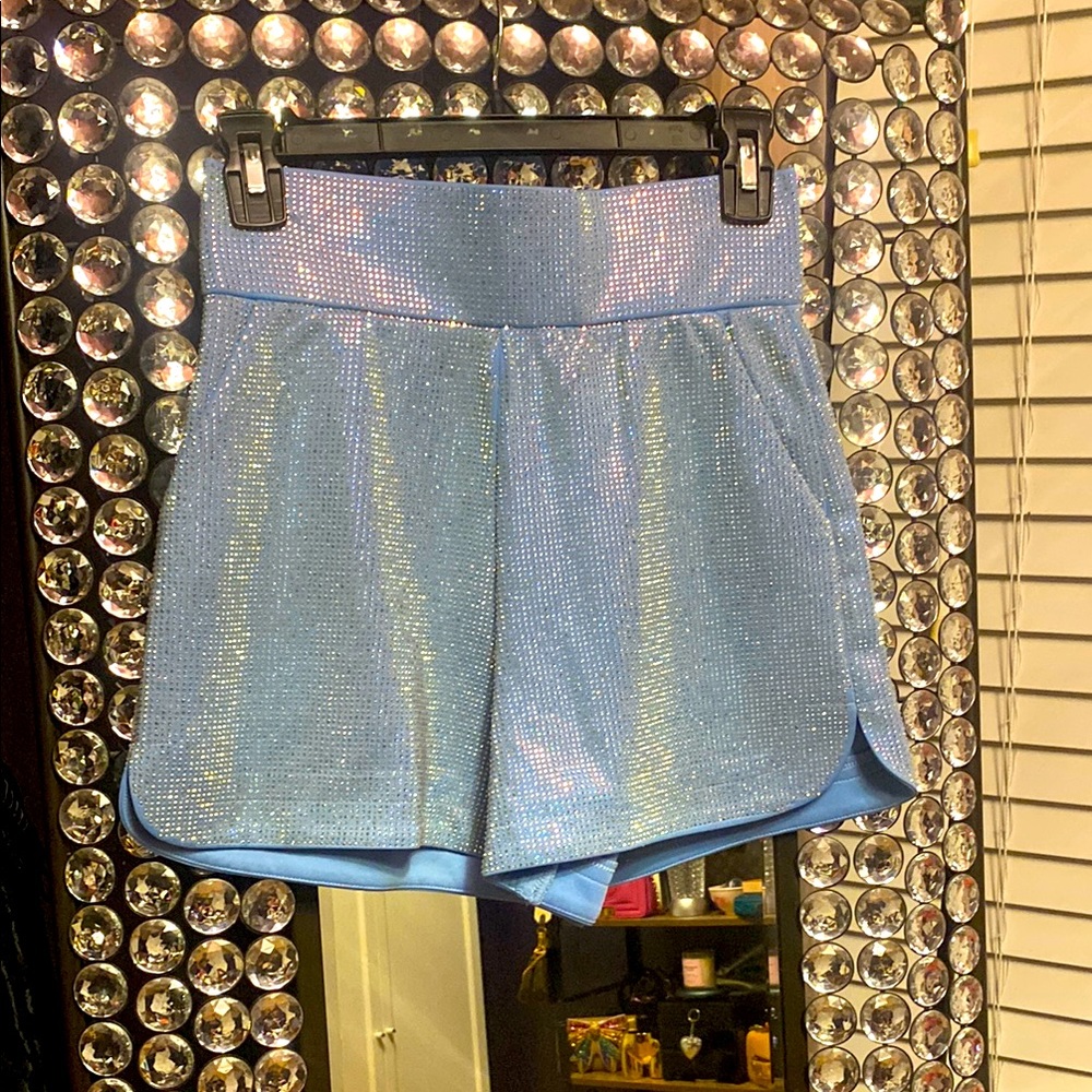 NWT Akira Iridescent High-Waisted Shorts